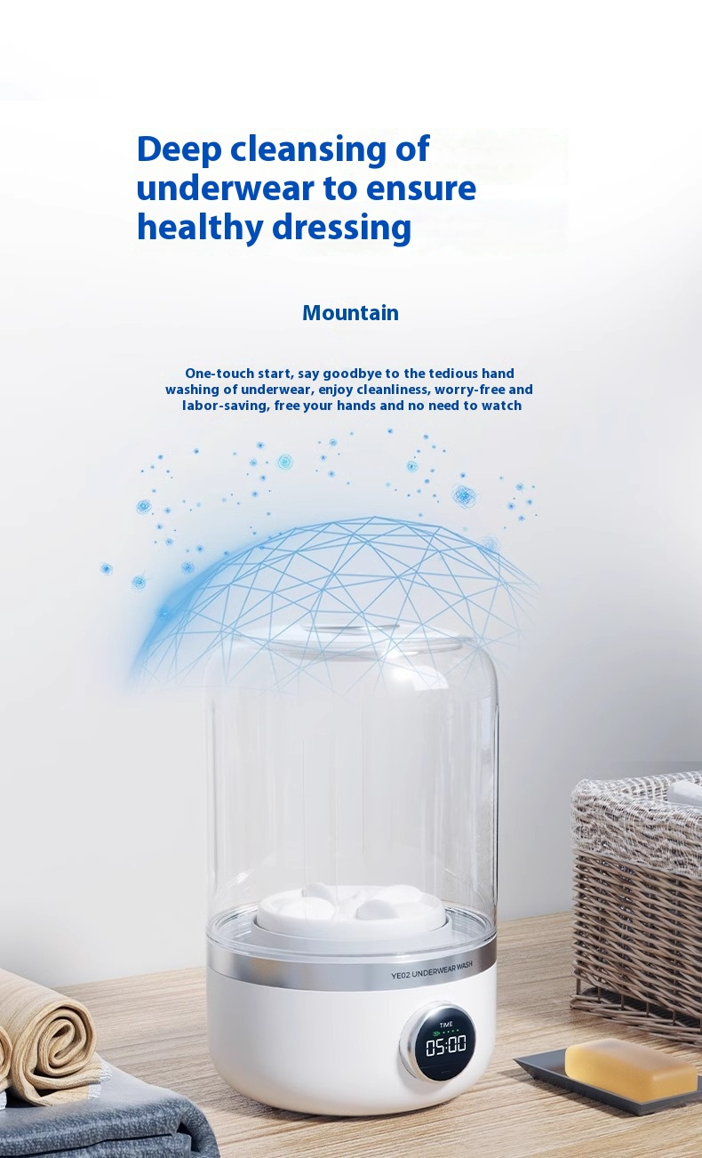 Mini Rechargeable Washing Machine Underwear Travel Portable