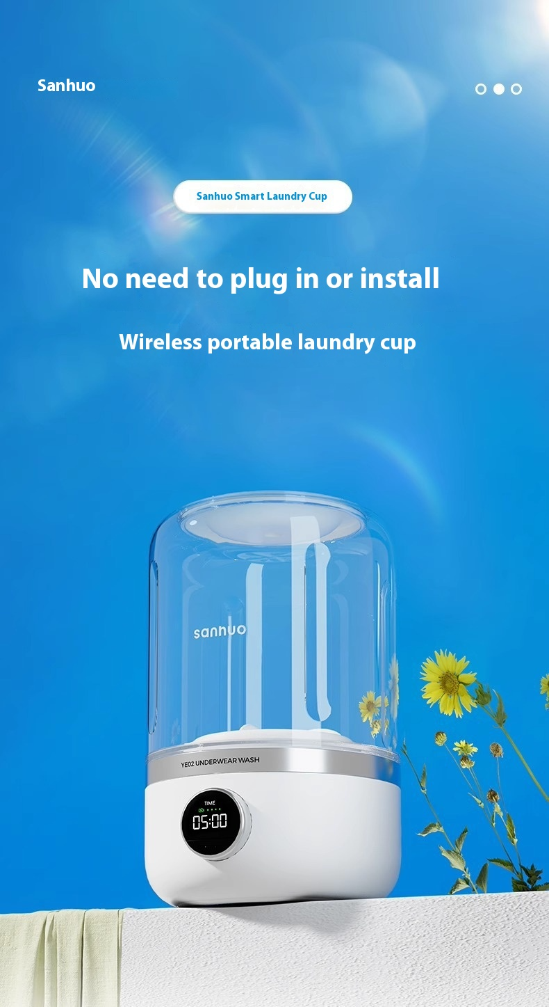 Mini Rechargeable Washing Machine Underwear Travel Portable