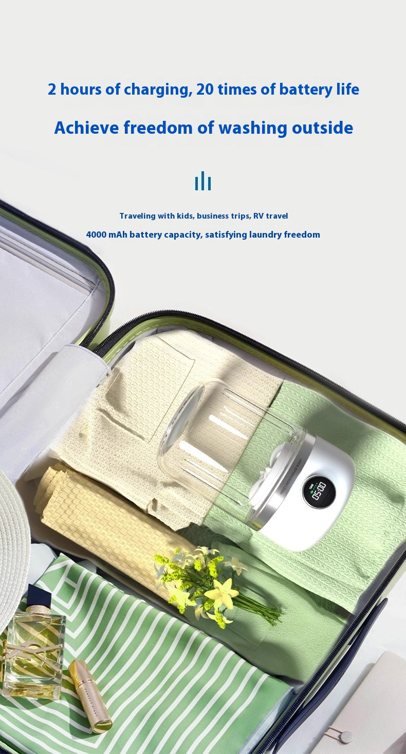 Mini Rechargeable Washing Machine Underwear Travel Portable