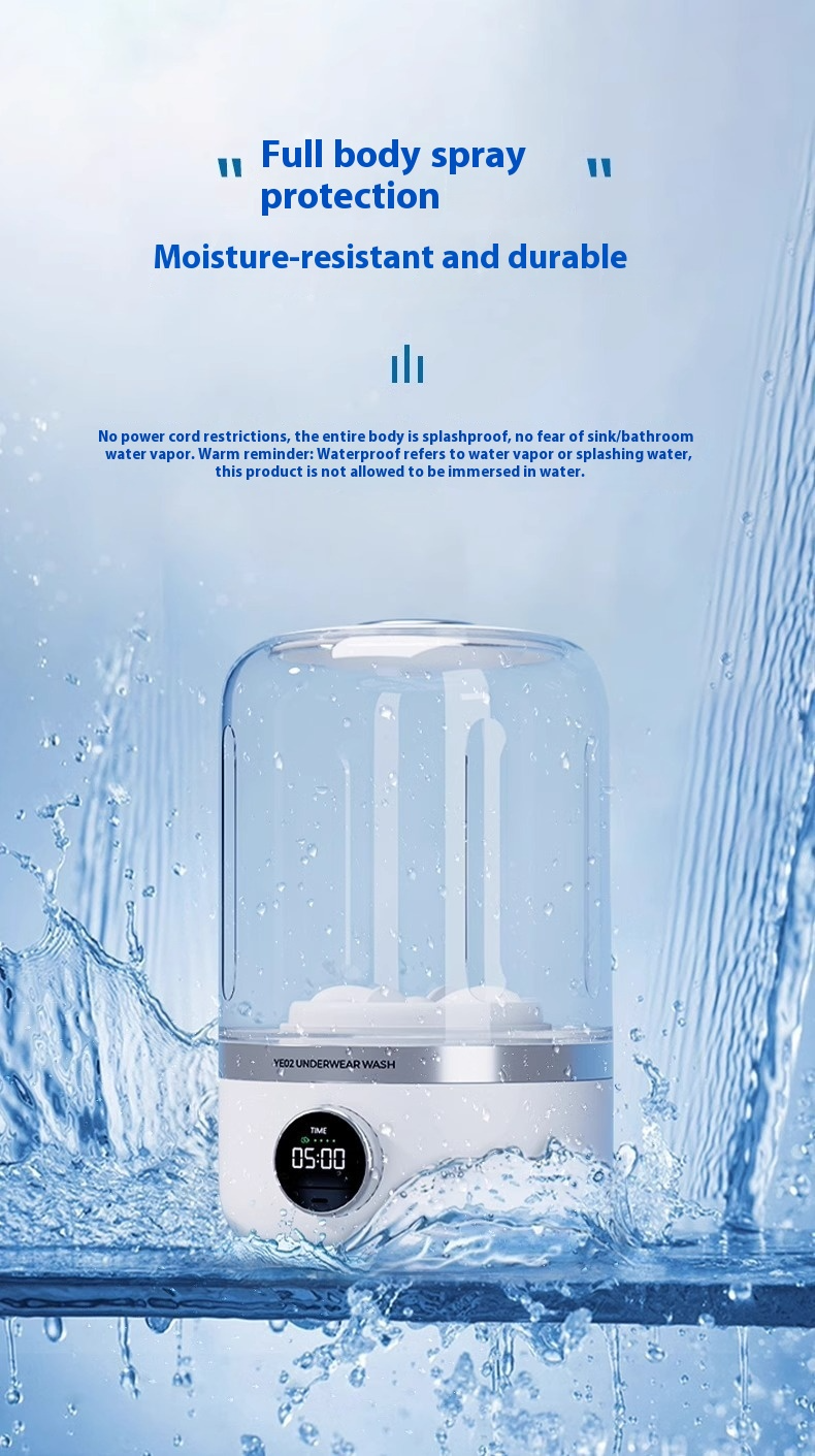 Mini Rechargeable Washing Machine Underwear Travel Portable