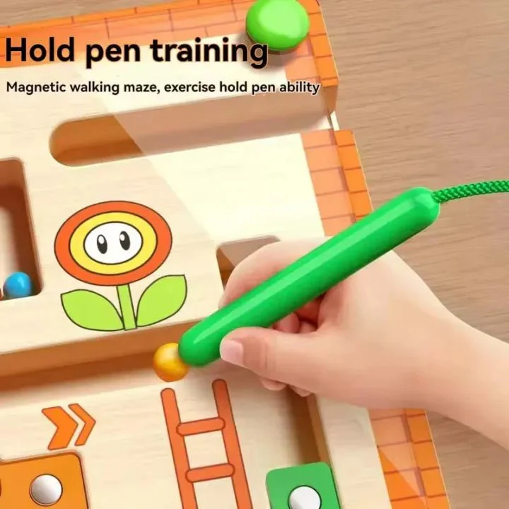 Magnetic Maze Ball Game