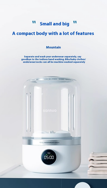 Mini Rechargeable Washing Machine Underwear Travel Portable